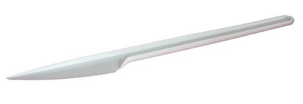 Messer Plastik weiß 100 Stück pro Beutel Krt x 20 Btl