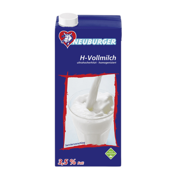 Vollmilch 3,5% Fett, 1-l-Packung