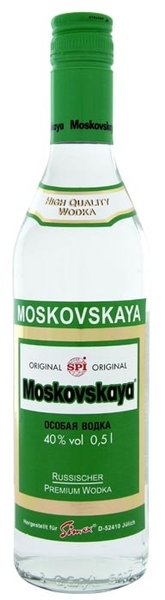 Wodka Moskovskaya 40% Vol. 0,5l