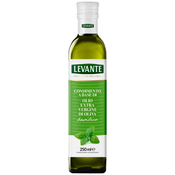 Olivenöl Extra Vergine Basilico, 250-ml-Flasche
