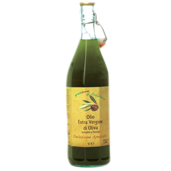 Olivenöl naturtrüb Extra Vergine Grezzona, 1-l-Flasche